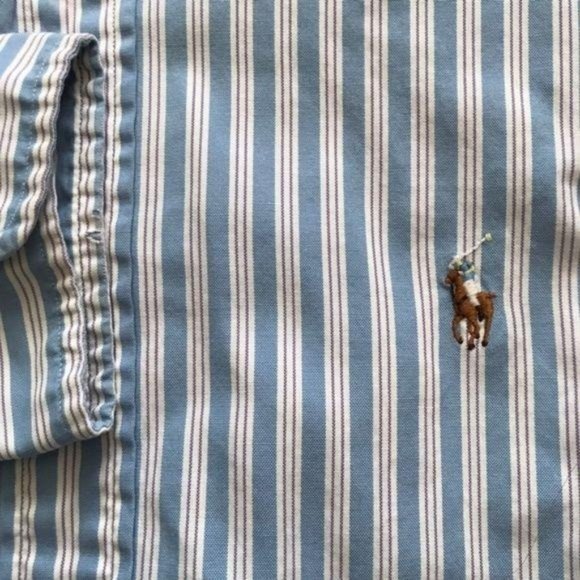 Polo Button Down Striped Men’s Yarmouth Fit - Picture 2 of 6